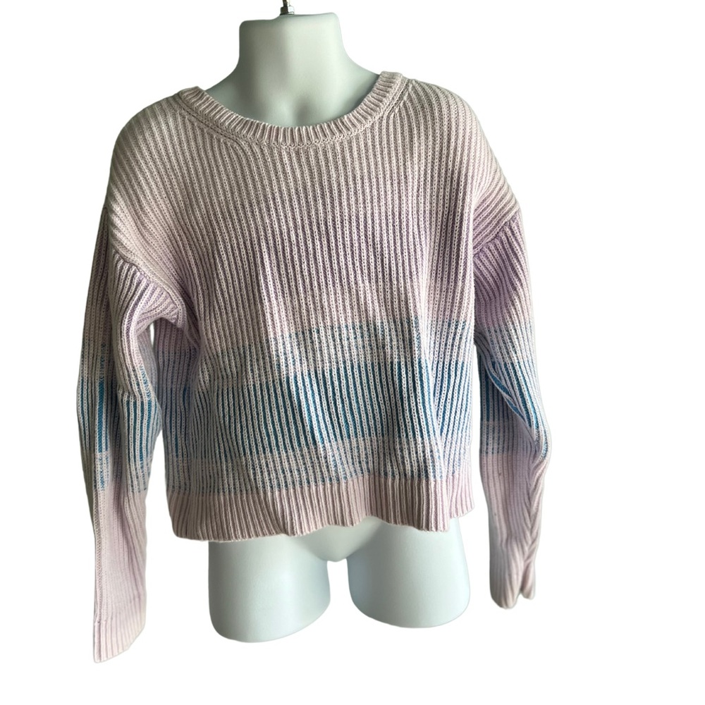 Cat and Jack kids Striped Sweater Purple/Blue S 6/7